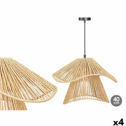 Plafondlamp GiftDecor 24B513 Zwart Natuurlijk Metaal Papier 40 W 41 x 30 x 41 cm (4 Stuks)