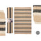 Tapijt GiftDecor NO.05 Wit Bruin Zwart 120 x 180 cm (4 Stuks)