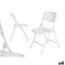 Vouwbare Stoel GiftDecor 12721 Wit 59 x 50 x 82 cm 108 x 11,5 x 50 cm (4 Stuks)
