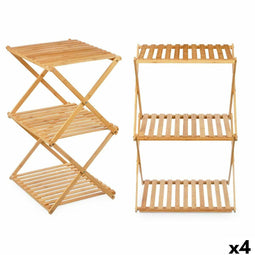 Planken GiftDecor CH68220-5 Natuurlijk Bamboe 40 x 62 x 33,5 cm (4 Stuks)