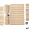 Tapijt GiftDecor NO.02 Wit Bruin 120 x 180 cm (4 Stuks)