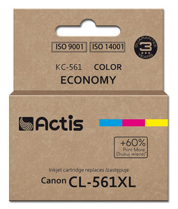 Actis KC-561 Canon printerinkt, vervanging Canon CL-561XL; Supreme; 18ml; blauw, paars, geel. Pri...