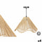 Plafondlamp GiftDecor 23B545C Zwart Natuurlijk Metaal Papier 40 W 40 x 25 x 40 cm (4 Stuks)