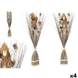 Decoratieve Bloem GiftDecor DD115024 Grijs 14 x 100 x 10 cm 8 x 100 x 18 cm (4 Stuks)