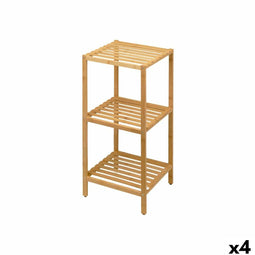 Planken Berilo W31016A1 Bruin Bamboe 33 x 77,5 x 32 cm (4 Stuks)