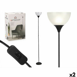 Vloerlamp GiftDecor CE13581-3(132) Wit Zwart 60 W 220-240 V 22 x 185 x 22 cm (2 Stuks)