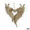 Kerstversiering Engelenvleugels champagne Plastic Purpurine 12 x 13 x 2,5 cm (24 Stuks)