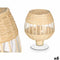 Kaarshouder GiftDecor SG-30540 Transparant Natuurlijk Glas Rotan 18 x 22 x 18 cm (6 Stuks)