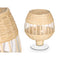 Kaarshouder GiftDecor SG-30540 Transparant Natuurlijk Glas Rotan 18 x 22 x 18 cm (6 Stuks)