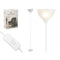 Vloerlamp GiftDecor CE13581-3(133) Wit 60 W 220-240 V 22 x 185 x 22 cm (2 Stuks)