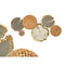 Wanddecoratie GiftDecor 23SMB1538 Wit Bruin Grijs Metaal 89,5 x 5,1 x 48,3 cm (2 Stuks)