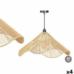 Plafondlamp GiftDecor 23B546 Zwart Natuurlijk Metaal Papier 40 W 59 x 27 x 59 cm (4 Stuks)
