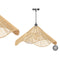 Plafondlamp GiftDecor 23B546 Zwart Natuurlijk Metaal Papier 40 W 59 x 27 x 59 cm (4 Stuks)