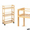 Planken Kipit WR5512 Natuurlijk Bamboe Polypropyleen 44,5 x 75 x 20 cm (4 Stuks)
