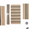 Tapijt GiftDecor NO.04 Wit Bruin Zwart 70 x 140 cm (8 Stuks)