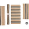 Tapijt GiftDecor NO.04 Wit Bruin Zwart 70 x 140 cm (8 Stuks)