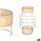 Kaarshouder GiftDecor SG-29853 Transparant Natuurlijk Glas Rotan 18 x 30 x 18 cm (6 Stuks)