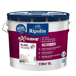 Extreme muur- en plafondverf - Fluweelwit - RIPOLIN - 10 L