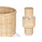 Kaarshouder GiftDecor SG-29652 Transparant Natuurlijk Glas Rotan 18 x 38 x 18 cm (4 Stuks)