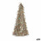 Decoratieve figuren Kerstboom Klatergoud Brons Polypropyleen PET 24 x 46 x 24 cm (24 Stuks)
