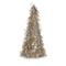 Decoratieve figuren Kerstboom Klatergoud Brons Polypropyleen PET 24 x 46 x 24 cm (24 Stuks)