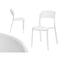 Stapelbare stoel GiftDecor PP-637-W 4 Stuks