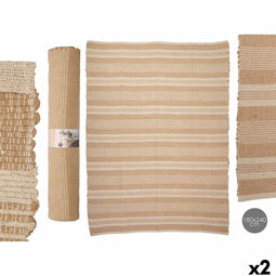 Tapijt GiftDecor NO.03 Wit Bruin 180 x 240 cm (2 Stuks)