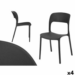 Stapelbare stoel GiftDecor PP-634-B 4 Stuks