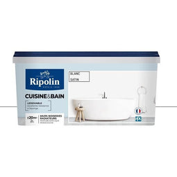 Ripolin wit satijn keuken- en badkamerverf 2,5L
