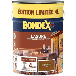 Houtbeschermingsbeits - Medium eiken - Mat - BONDEX - 4 L