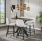 AnLi Style Barstoel Rib - Rock Gebroken wit