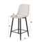 AnLi Style Barstoel Rib - Rock Gebroken wit