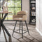 AnLi Style Barstoel draaibaar- Boucle zandkleur ronde rug