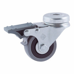 Rueda Afo CR39489 Bevestiging Met remmen Ø 50 mm Latex rubber