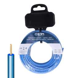 Single-line elektrische kabel EDM 28578 Blauw 15 m h07z1-k