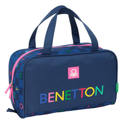 Reistasje Benetton Damero Marineblauw 31 x 14 x 19 cm