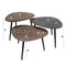 AnLi Style Salontafel set/3 driehoekig patina metal