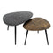 AnLi Style Salontafel set/2 driehoekig patina metal