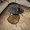 AnLi Style Salontafel set/2 driehoekig patina metal