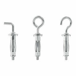 Set van haken, oogbouten en hangers Rapid Ø 11 x 37 mm Uitbreiding Metaal 12 Stuks