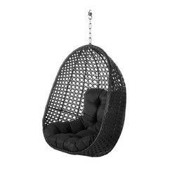 Hangende tuinstoel Dido Zwart 81 x 64 x 111,5 cm