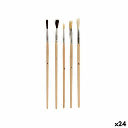 Penselen Pincello AR1607028 Bruin Grijs Hout Metaal (24 Stuks)