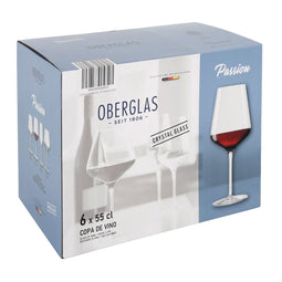 Set wijnglazen Inde Passion 550 ml 6 Onderdelen