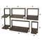 AnLi Style Wandschap set/5 Ferro