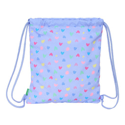 Rugtas met Koordjes Benetton Lila Lila 35 x 40 x 1 cm