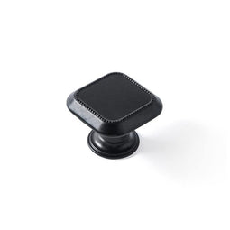 Deurknop Rei Zwart Mat zwart Metaal 30 x 30 mm 4 Onderdelen
