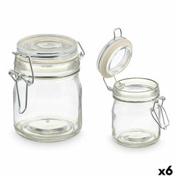 Glazen pot Vivalto 04-9411 Transparant 150 ml (6 Stuks)