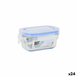 Lunchbox Inde Quttin Rechthoekig 120 ml 11 x 8 x 5,1 cm (24 Stuks)