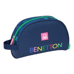 Reistasje Benetton Damero Marineblauw 28 x 18 x 10 cm