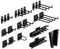 Jeu de porte-outils Kraftwerk pour paroi perfore, 22 pices.